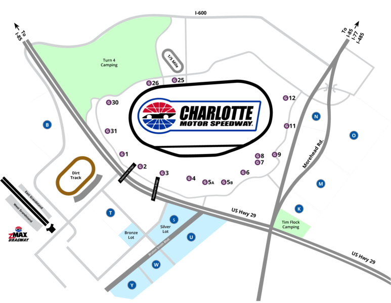 Parking and Directions Fan Info Charlotte Motor Speedway